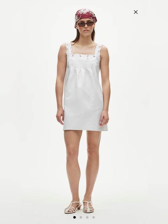 J. Crew Dresses & Skirts - NWT J. Crew Ondine White 100% Cotton Poplin Mini Dress Size Small Embroidered